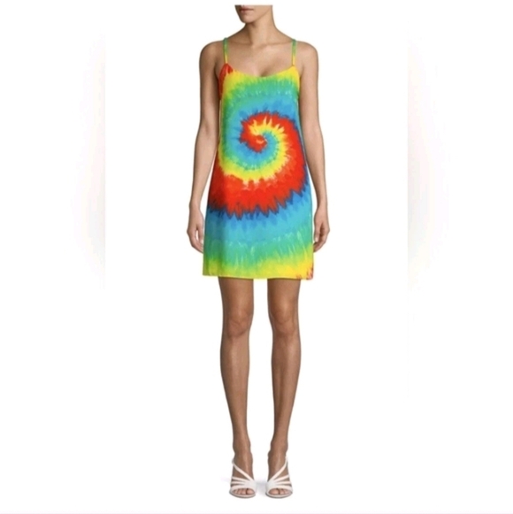 Alice + Olivia emmie tie dye mini dress SIZE Small NWT - Picture 7 of 16